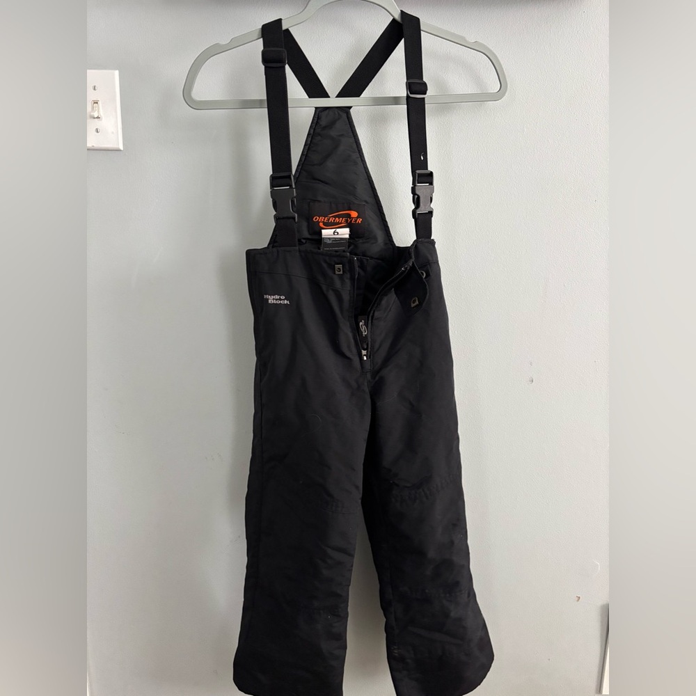 Obermeyer boys ski bib size 6